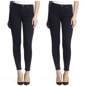 Hudson Nico mid rise super skinny jeans in NAVY